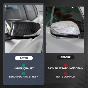 ฝาครอบกระจกมองข้างคาร์บอนไฟเบอร์แท้ 1 คู่ รุ่น <span class=keywords><strong>M</strong></span> สำหรับ Infiniti Q50 ปี 2014-2018 ฝาครอบกระจกมองข้างแบบเปลี่ยน - Product Image 3