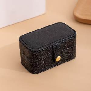 Venta al por mayor Mini Joyero de viaje Pendientes de cuero Caja de embalaje de almacenamiento - Product Image 3