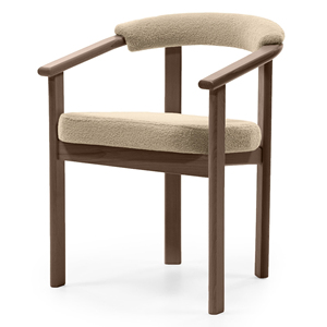 <span class=keywords><strong>Chaise</strong></span> de <span class=keywords><strong>salle</strong></span> à <span class=keywords><strong>manger</strong></span> moderne de style médiéval, finition noyer, revêtement en tissu, structure métallique robuste, durable avec garantie d'un an - Product Image 1