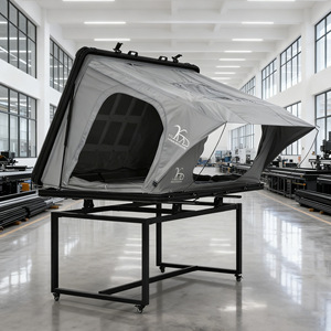 Carpa de Techo para Auto, Carcasa Rígida de Aleación de Aluminio, Plegable, Impermeable, Resistente al Viento, para Tres Estaciones, Una Habitación, Tela Oxford, Tipo Extendido - Product Image 2