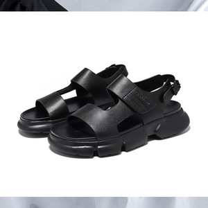 Zapatos de Hombre para Verano 2026, con Suela Gruesa, Aumentan la Estatura, de Cuero Genuino, Estilo Slip-On para Exteriores - Product Image 1