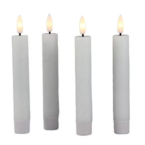 Nouvel ensemble de 2 bougies LED électriques sans flamme à piles, blanc chaud scintillant, en cire de paraffine, pour décoration intérieure - Vente en gros AY 2025 - Product Image 2