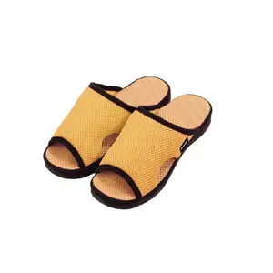 Chinelos de acupressão para massagem estimulando pontos de acupuntura nos pés, chinelos para uso doméstico, massagem e caminhada