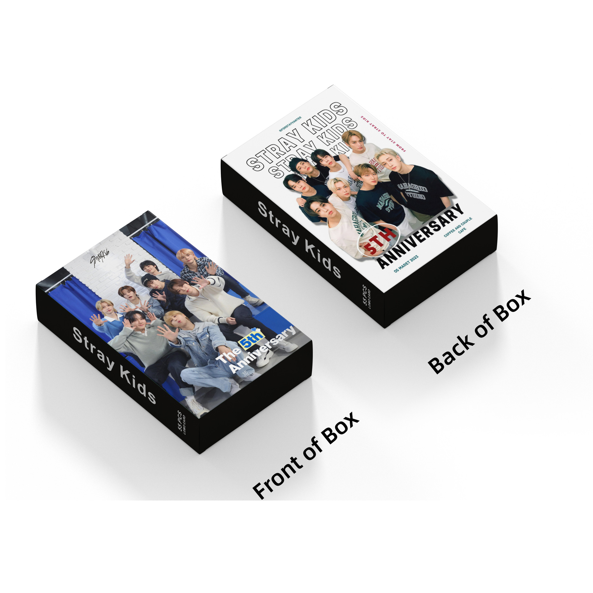 KPOP 55pcs/box Stray Kids 5th Anniversary Photocard Lomo Card