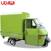Rue Vente Mini Camion de Nourriture Électrique 3 Roues Chariot De Hot-Dog De Crème Glacée Mobile Piaggio Ape