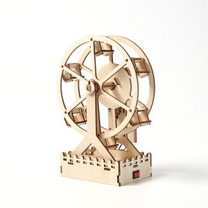 子供DIY木製ジグソーパズル観覧車カルーセルオルゴールハウスモデルプロモーションおもちゃのための教育手作りゲーム - Product Image 6