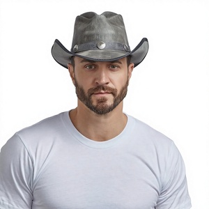 Polyester Cowboy <b>Hats</b> Western Cattleman Style Light Brown Braided <b>Band</b> Vintage XXL Unisex Adjustable Outdoor Wholesale - Product Image 3