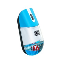 Souris sans fil Bluetooth en gros avec liquide flottant animalier à l'intérieur, souris d'ordinateur décorative, cadeau de festival