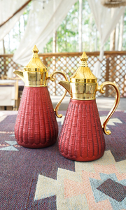 Cuerpo de acero inoxidable caliente Revestimiento de recarga de vidrio Rosa Acero inoxidable Árabe Dallah Aislado Agua Frasco de vacío Jarra Cafetera - Product Image 6