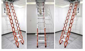 Nuova Scala Telescopica Elettrica Automatica con Telecomando, Pieghevole, in Acciaio, Capacità di Carico 500KG, Fai-da-Te per Soffitta - Product Image 4