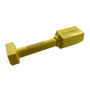 DX108B ISO 17712 sertifikası mevcut beyaz sarı büyük baskı alanı 8mm dia. Sıkı cıvata mühür çekin