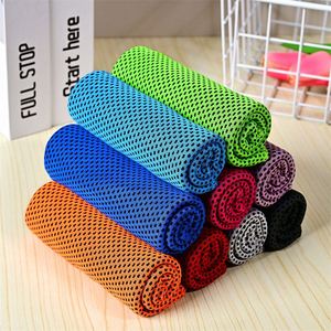 Solid Color Polyester Sports Towel Quick-Dry Cooling Hoodie with Knitted Technique for Hot Weather Neck <b>Face</b> Wrap - Product Image 1