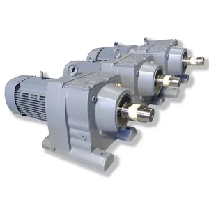 R series inline helical gearbox ac motor speed reducer