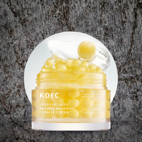 Crème Visage Hydratante Anti-Rides Éclaircissante au Collagène et Rétinol KOEC pour Tous Types de Peau