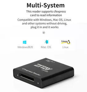 ZITAY CFexpress B Card Reader CFexpess Type B Memory Card Reader USB 3.2 Gen 2 10Gbps Compatible For Thunderbolt R5C