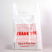 Eco Vest Shopping Plastic T-shirt Tassen Met Handvatten Supermarkt Tas T-shirt Shop Herbruikbare Plastic T-shirt Tassen