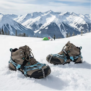 Ramponi Antiscivolo Personalizzati per Esterni con 13 Denti in Acciaio Inossidabile, Catena Saldata per Arrampicata e <span class=keywords><strong>Alpinismo</strong></span> - Product Image 2