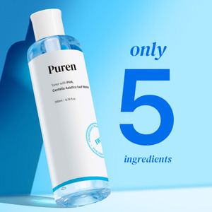 Tónico Facial Puren para Piel Sensible en Periodo de Embarazo con Agua de Hoja de Centella Asiática y PHA Exfoliación Suave 200mL pH 5.5 - Product Image 4