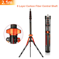 TRIOPO professionnel léger Compact en Fiber de carbone support trépied Portable support de lumière pour caméra lampe softbox