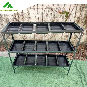 3 Tier Seed Tray Tidy for 15 Trays garden silver multi layer flower stand Cultivate seedlings