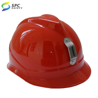 Protection de la tête Construction ABS plastique blanc Casque de travail pour mineur industriel Casque de sécurité pour l'exploitation minière à bord complet avec support de lampe