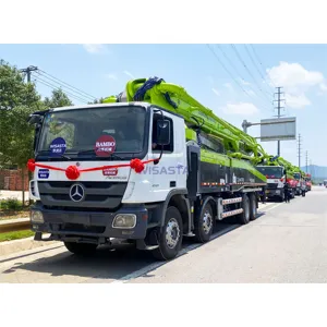 China brand Perferct condition 2013 Used Benz truck ZOOMLION pumping cement machine 56m height reach concrete pump truck
