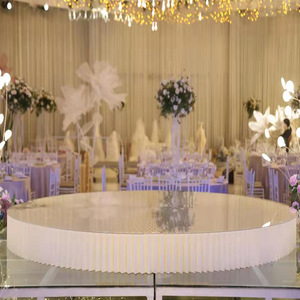 Colonne romaine pliable en papier, socle rond pour présentation de desserts de mariage, décoration de pilier en papier pour la décoration de la scène de mariage - Product Image 4