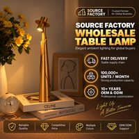 Lampe de table LED à prix de gros avec contrôle tactile ABS à intensité variable, idéale pour chambre principale et bureau