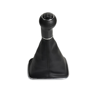 Car Gear <b>Knob</b> Leather 5 Speed 6 Speed Manual Transmission <b>Shift</b> <b>Knob</b> For Vw Car Ergonomic Design - Product Image 2