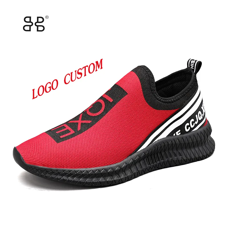 New Arrival Custom Logo Wholesale Oem Breathable Fashion Casual Women's Ladies Running 2023 Men Loafers Red Sports Shoes