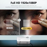 Haute qualité AUN AKEY8 1920x1080 6000 Lumens Portable Home cinéma 4K écran LCD LED HD projecteur numérique