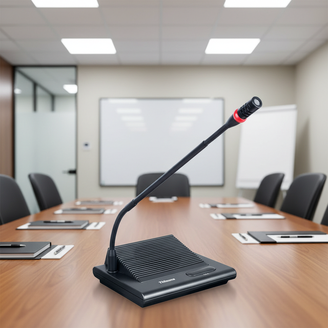 Thinuna VA-300D Wired Delegate Unit Economic Conference System IEC60914 Conference Microphone Discussion Conference Unit