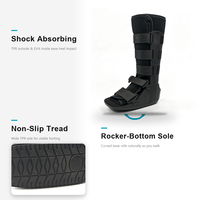 Expédition rapide, botte orthopédique pour la marche, en polaire avec velcro, coussin EVA pour l'œdème, pour adultes, rééducation traumatique