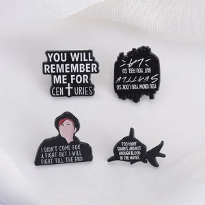 Venta al por mayor FALL OUT BOY Band Music Song Letter Lyrics Badge Metal Rock Band Pin <span class=keywords><strong>de</strong></span> solapa <span class=keywords><strong>de</strong></span> esmalte suave - Product Image 3