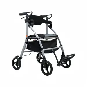 2024 Trending Product Aluminum Folding Disabilities Drive Medical Walker Rollator with Seat for Elder Senior
