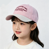Gorra de Béisbol Deportiva de Seis Paneles para Niños, Personalizada al por Mayor, de Dos Tonos, de Algodón de Alta Calidad, Sin Estructura y Transpirable