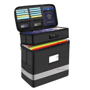 Boîte à documents ignifuge 31x15x33cm, étanche avec serrure pour le stockage de contrats et de papiers de valeur - Product Image 4