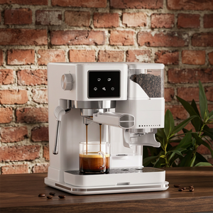 Semi Automatic <b>Espresso</b> Coffee Machine 20 Bar Digital Control Touch Screen Built-in Grinder 2 <b>Cup</b> Household Use - Product Image 1