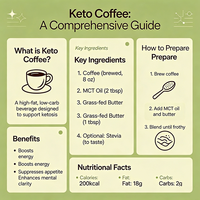 Café instantané KETO OEM pour usine, faible en glucides, sans sucre, à l'huile MCT, favorisant la satiété, graisses saines, boisson quotidienne saine