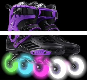 Patins à roulettes à <span class=keywords><strong>4</strong></span> <span class=keywords><strong>roues</strong></span> avec paillettes, chaussures pour enfants, réglables, roulettes lumineuses, tailles 35 à 44 - Product Image 4