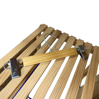 Cintre à pantalons en bois massif de qualité supérieure, à un seul niveau, écologique et durable, avec pinces réglables pour salle de bain et armoire, logo personnalisé OEM ODM
