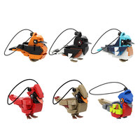 Funbuild Figurines d'Oiseaux Classiques à Suspendre, Ornements Colorés, Modèles de Moineaux et d'Oiseaux Chanteurs, Ensemble de Blocs de Construction Jouets