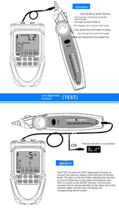IP65 Hochpräziser Netzwerkkabel-Tracker LCD-Kabelfinder RJ11 RJ45 CAT5-8 Testgerät - Product Image 3