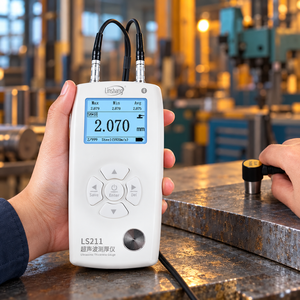เครื่องวัดความหนาผนังแบบดิจิตอลพกพา รุ่น LS211 พร้อมหน่วยมิลลิเมตร/นิ้ว และการวัดแบบหลายหัววัด สำหรับการทดสอบโลหะ - Product Image 1