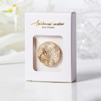 Boîte de rangement élégante pour tampons de cire de haute qualité avec tête en cuivre, idéale pour organiser les fournitures de sceau de cire - Vente en gros