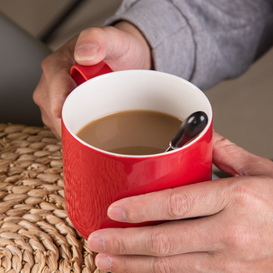 Cốc Gốm Màu Hồng Xanh Lá Cây Nhiệt Độ Cao Thăng Hoa Cho Đám Cưới Cốc Cà Phê Logo Tùy Chỉnh Có Tay Cầm Cốc Đựng - Product Image 4