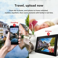 Bingkai foto Digital 10.1 inci Android Wifi, bingkai foto Digital dengan Video berulang