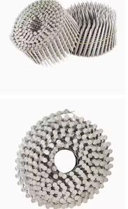 OEM ODM India hizo clavos de bobina de 2,5mm espiral personalizable y clavo común de hierro de acero de vástago liso con cabeza de tapa de Brad - Product Image 3