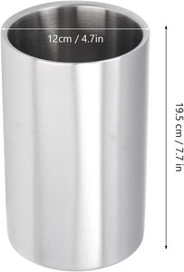 Seau à glace isotherme en acier inoxydable à double paroi de 1600 ml pour champagne et bière – Vente en gros - Product Image 4