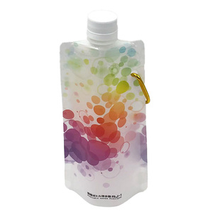 Custom Logo Gravure Printed 500ml White PE <b>Plastic</b> <b>Packaging</b> Portable Reclosable Spout Pouch for Beverage Milk Water Liquid Beer - Product Image 5